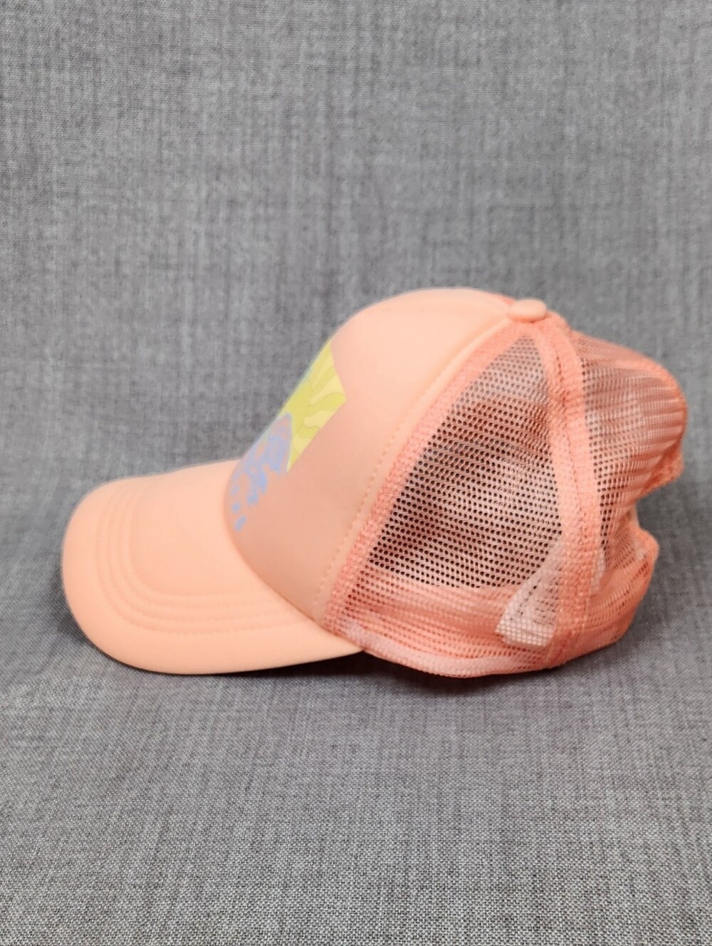 Billabong Peach Color Beach Foam Trucker Adjustable Hat. - Picture 3 of 8